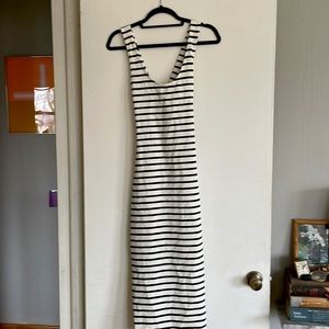 NWT Zara striped calf length dress